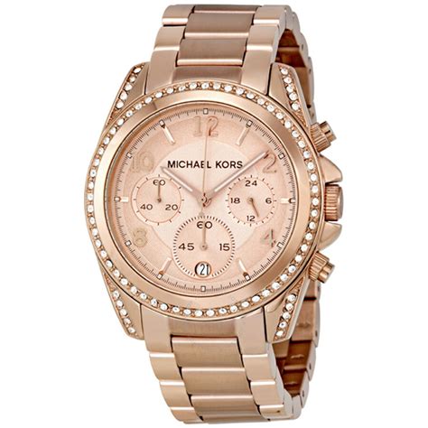 michael kors ladies blair chronograph watch mk5263|Michael Kors Blair Chronograph Rose Dial Ladies Watch MK5263.